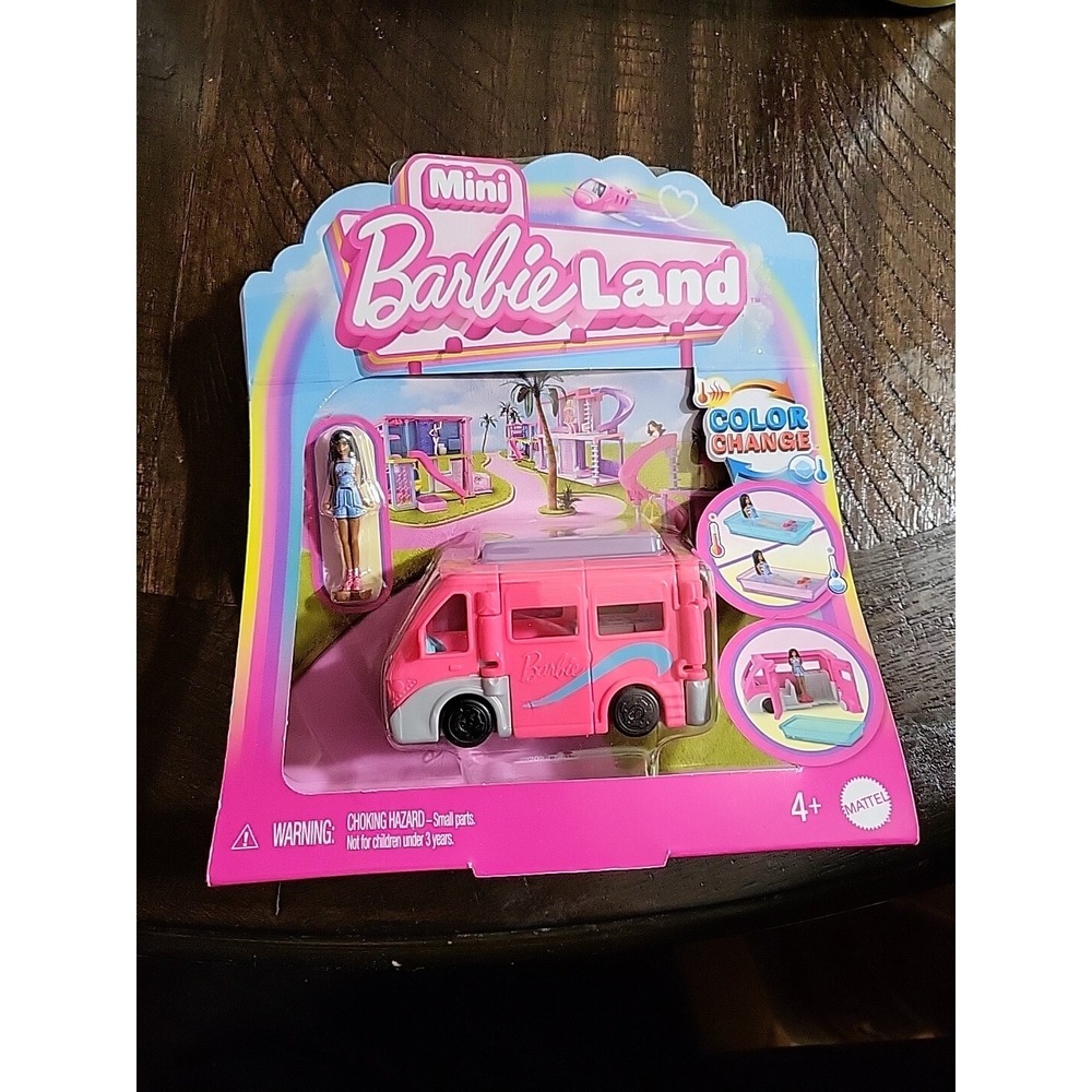 Mattel Barbie Mini BarbieLand Dreamcamper Doll‎ Vehicle Miniature Playset